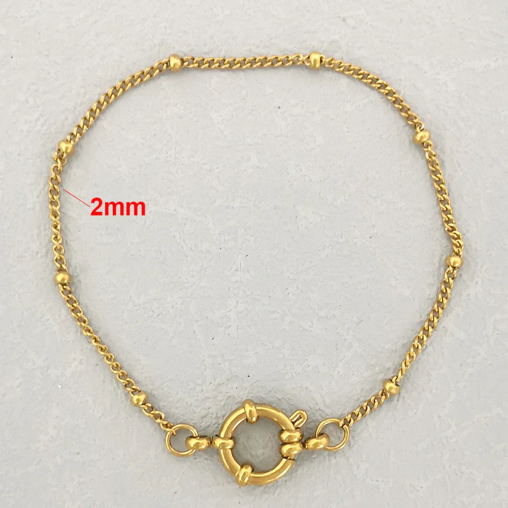 Levoire | Bracelet En Acier Inoxydable Y9 Or 2mm