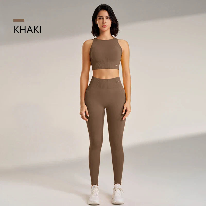 Levoire | Fitness Sans Coutures LOGO Kaki