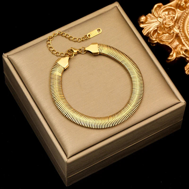 Levoire | Bracelet En Acier Inoxydable Doré B155