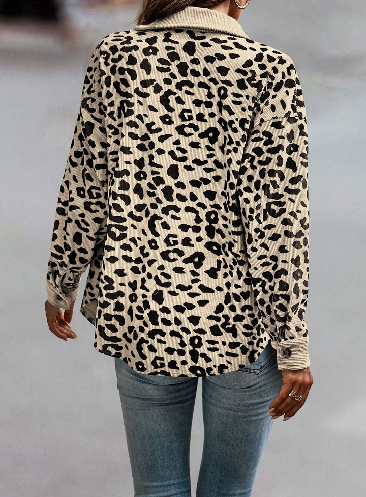 Levoire | Manteau Confortable Grande Taille Avec Imprimé Léopard