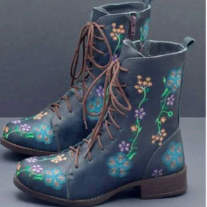 Levoire | Chaussures Élégantes À Talons Avec Lacets Pour Un Confort Stylé Bleu foncé