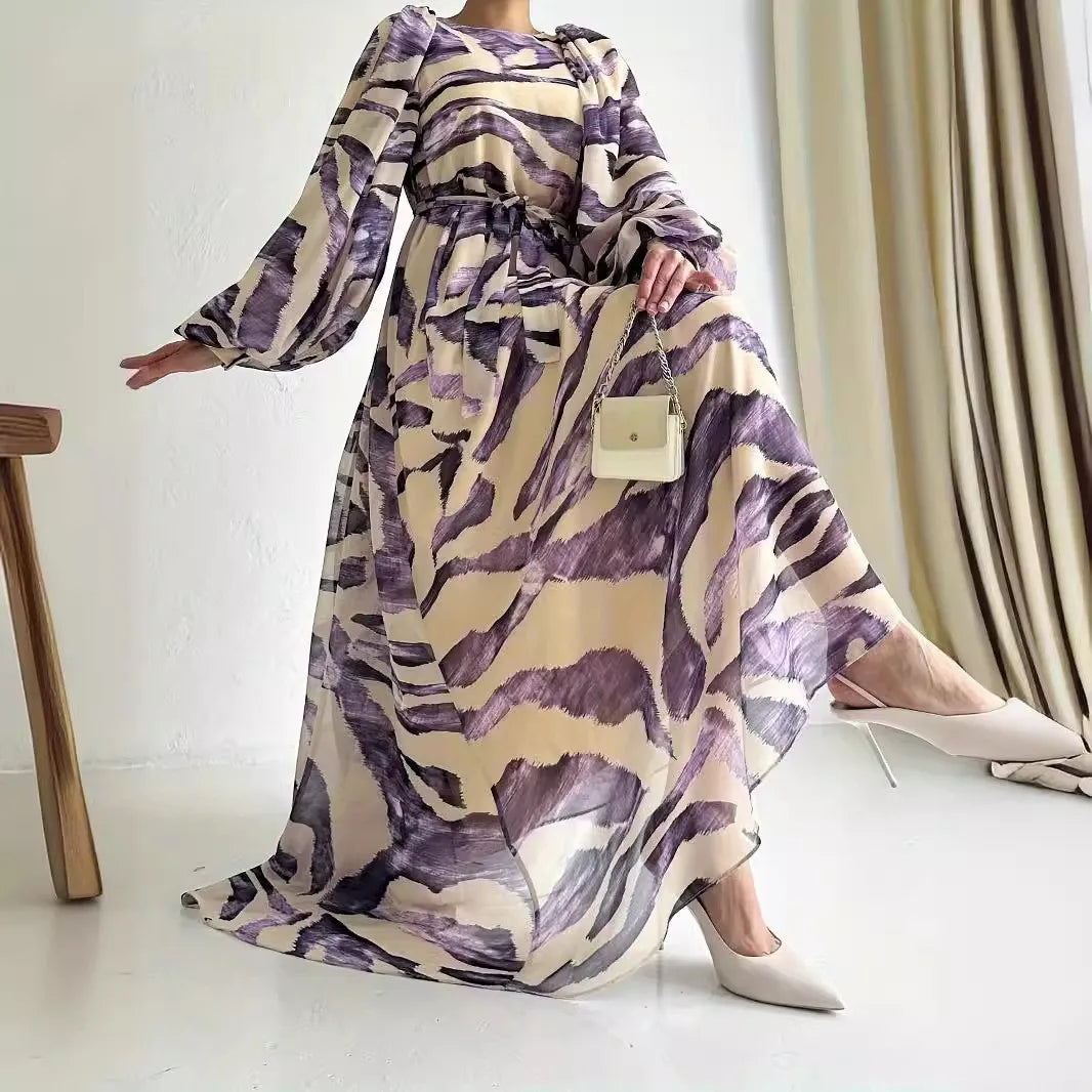 Levoire | Belle Robe Kaftan Longue Lilas