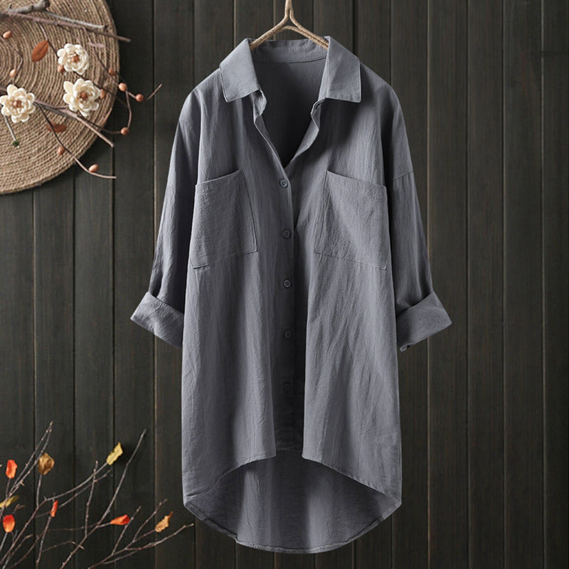 Levoire | T-Shirt À Manches Longues Intemporel Avec Style Gris