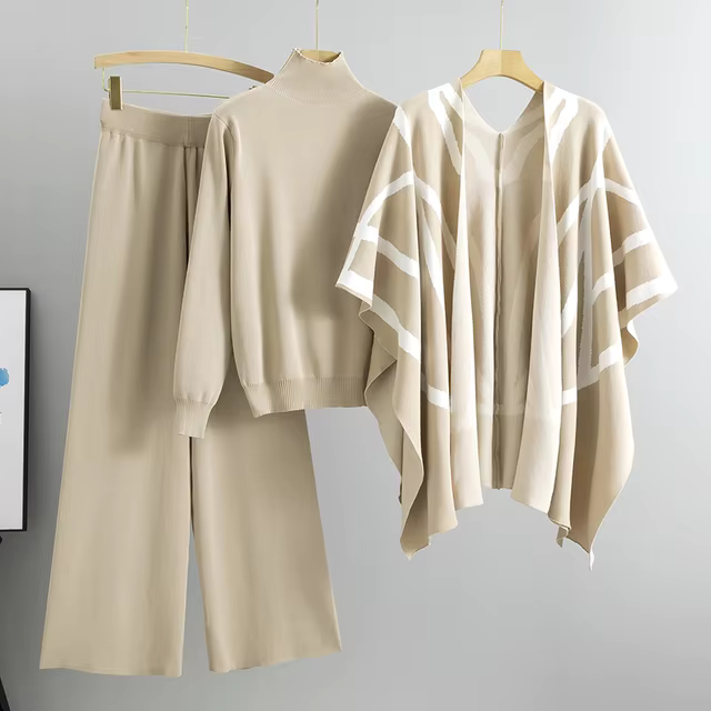 Levoire | Ensemble De 3 Pièces En Tricot Doux Et Confortable Abricot (Il ne reste que 8 unités)