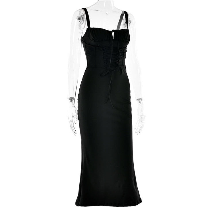Levoire | Corset À Lacets Sans Bretelles Robe Midi