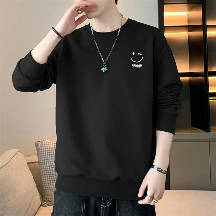Levoire | Pull À Col Rond Et Manches Longues Pour Homme Noir