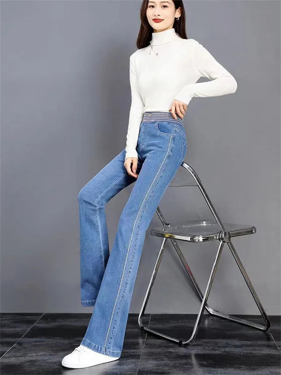 Levoire | Pantalon Vintage pour femmes Bleu foncé