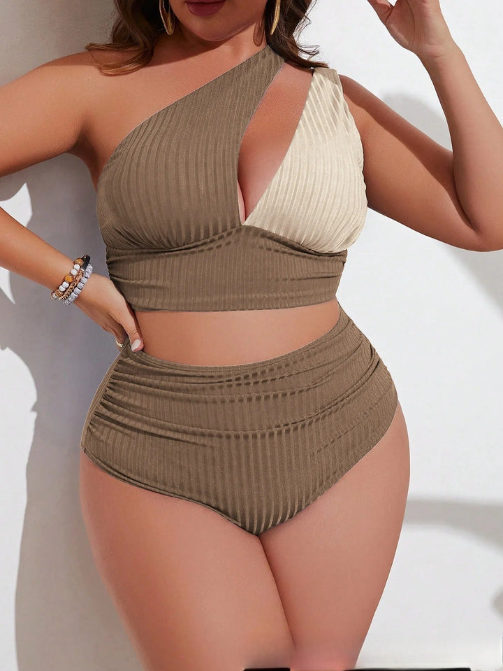 Levoire | Bikini Patchwork Rondes Brun