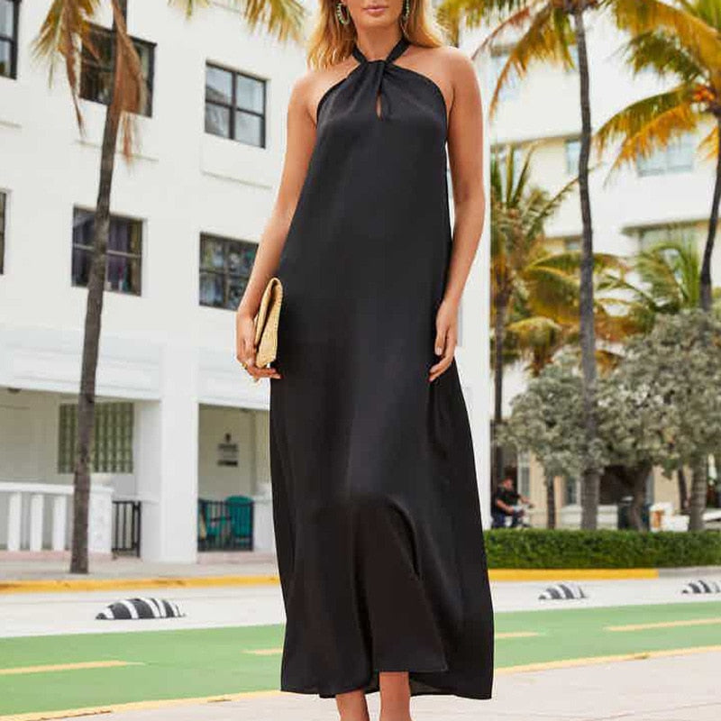 Levoire | Dos Nu | Robes Maxi Lâches À Tube Halter