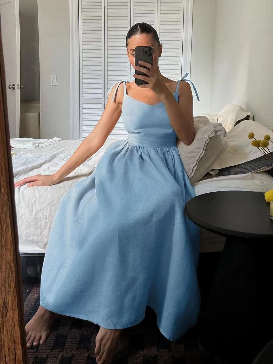 Levoire | Robe D'Été Respirante En Lin Pour Femmes