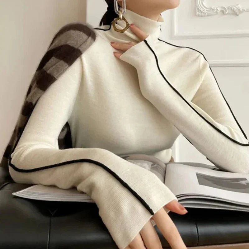 Levoire | Chemise à col haut en matériau doux