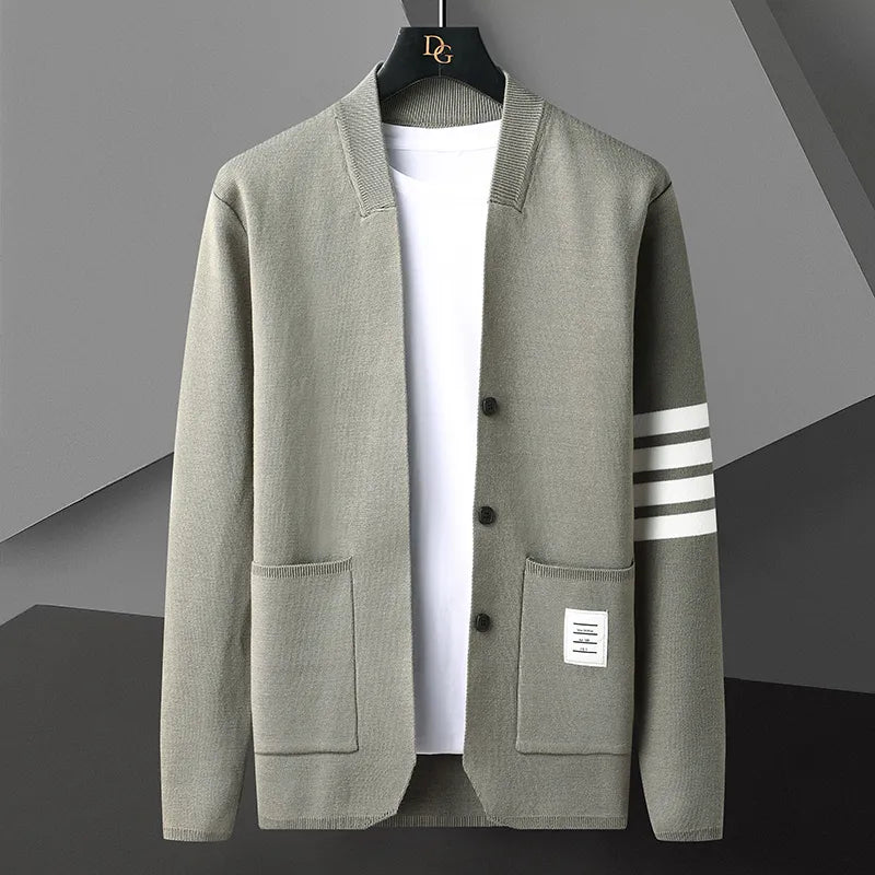 Levoire | Pull-over Ajusté à Manches Longues avec Poches Gris