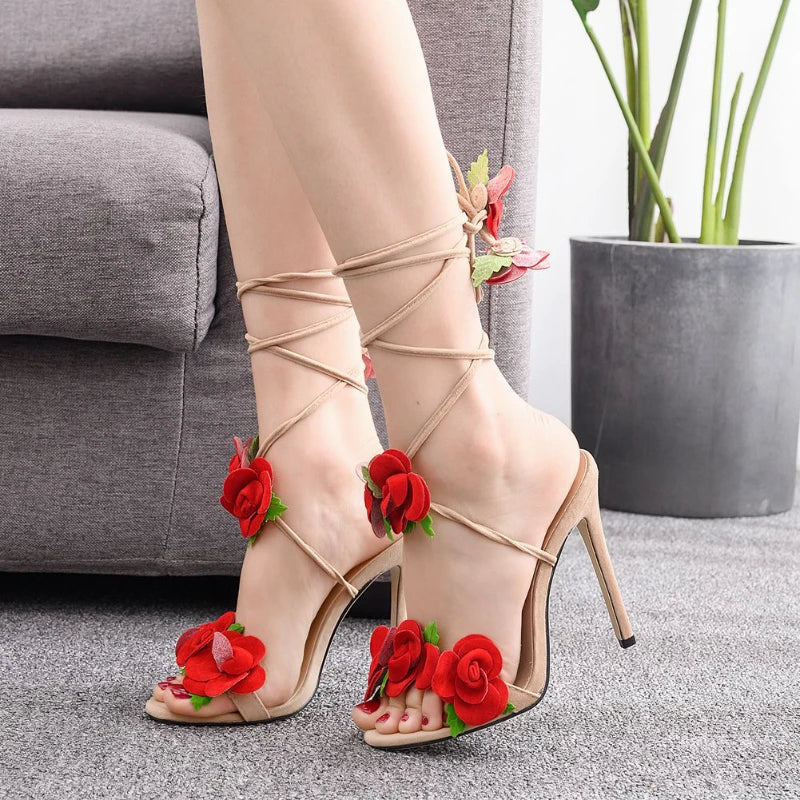 Levoire | Chaussure À Talon Satin Rose