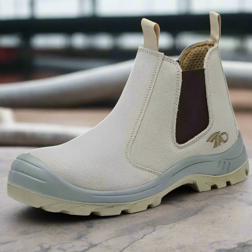 Levoire | Chaussures De Sécurité À Embout En Acier Confortables Pour Les Pieds Larges Gris