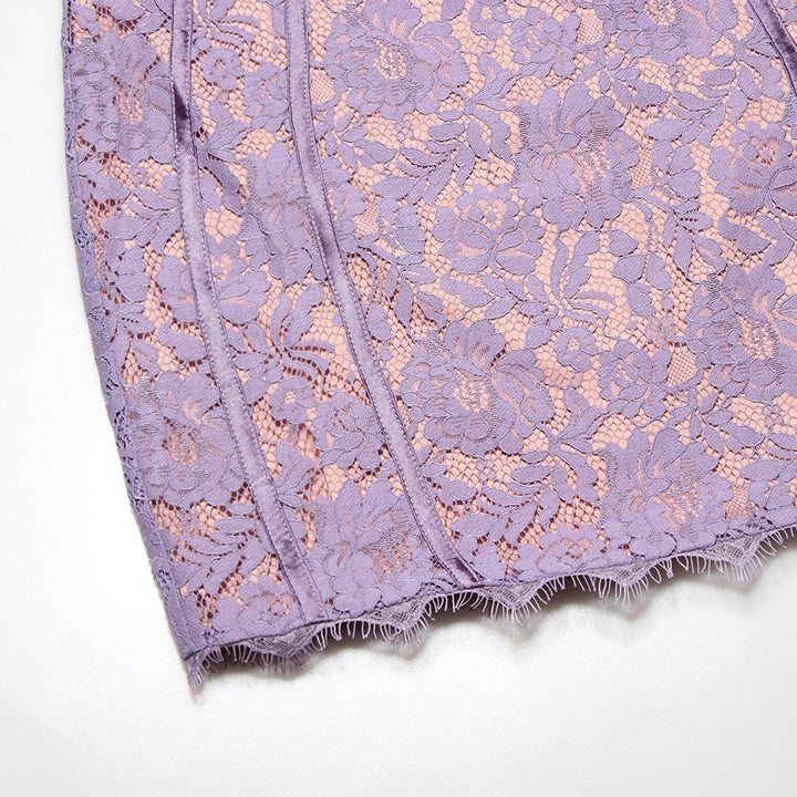 Levoire | Robe Mini Sans Manches Lilas Blondes Dos Nu
