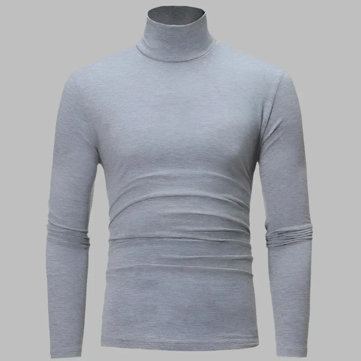 Levoire | Pull Thermique Mince Pour Hommes Gris clair