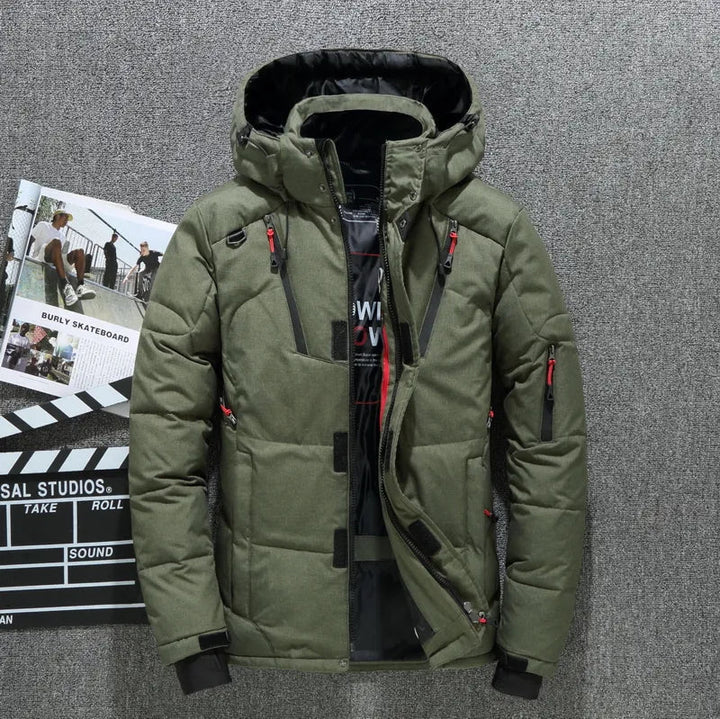 Levoire | Manteau d'hiver de haute qualité Vert armée