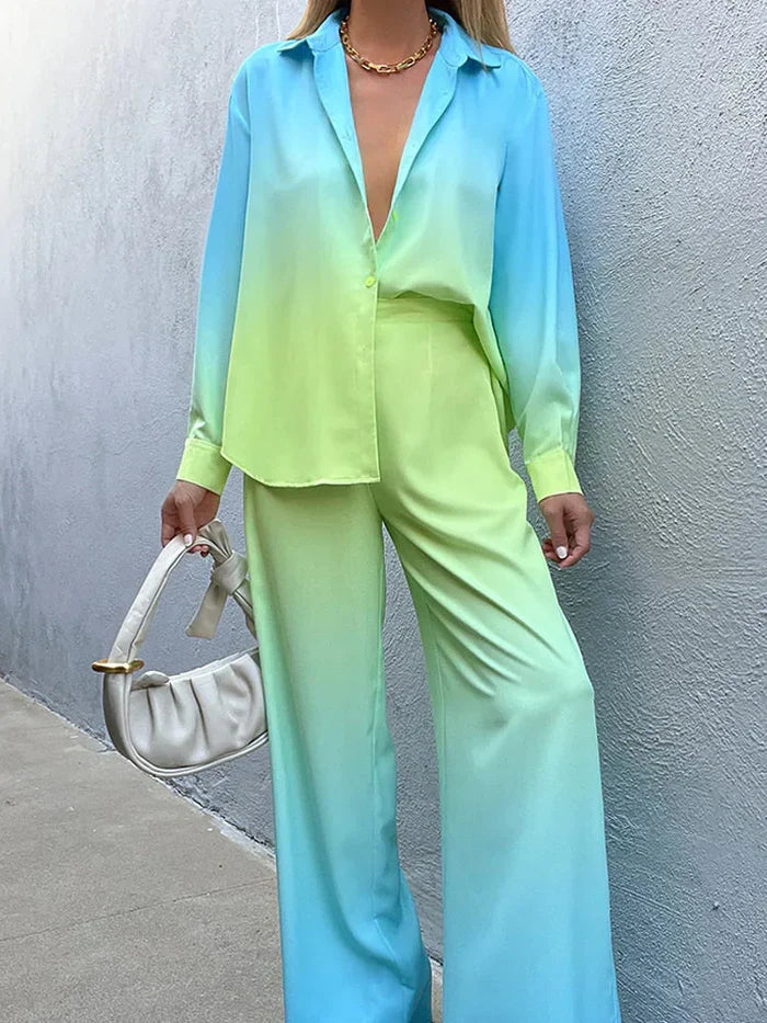 Levoire | Ensemble Deux Pièces Vert bleu