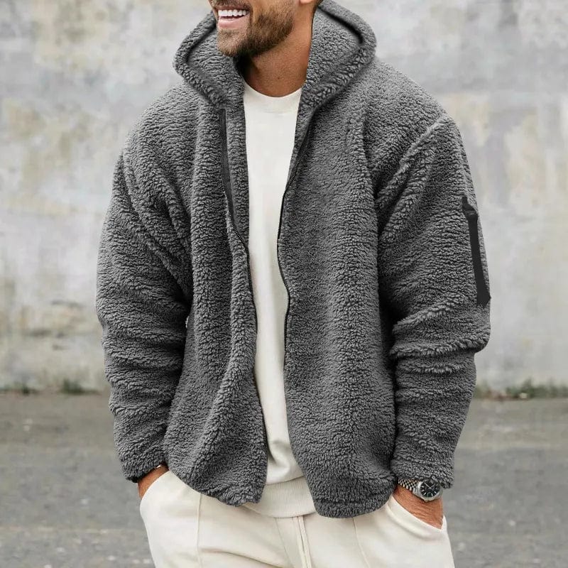 Levoire | Veste Sherpa en velours Gris