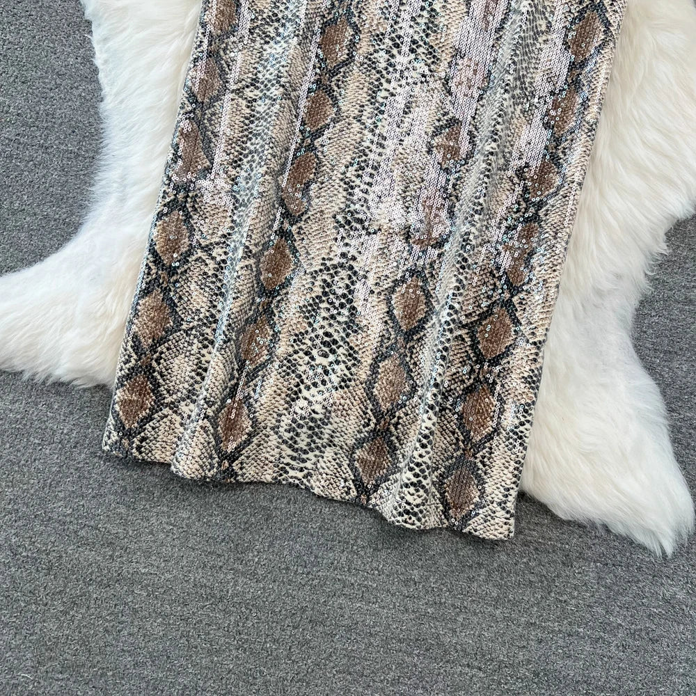 Levoire | Jupe En Simili Cuir Imprimé Léopard Pour Un Look Sauvage Et Moderne