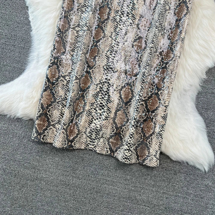 Levoire | Jupe En Simili Cuir Imprimé Léopard Pour Un Look Sauvage Et Moderne