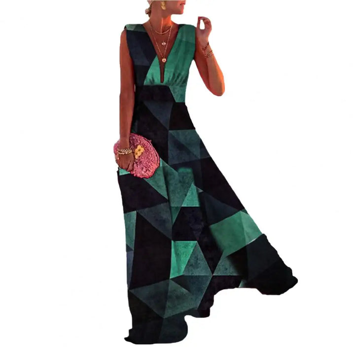 Levoire | Robe Avec Décolleté En V Profond Vert