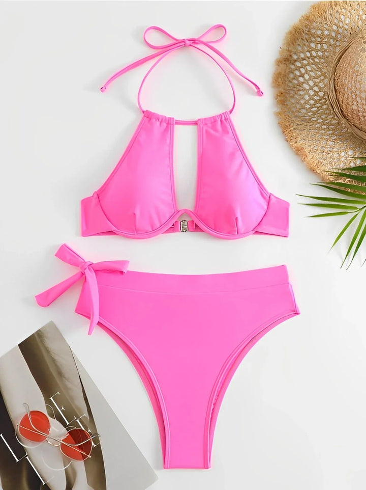 Levoire | Maillot De Bain Deux Pièces Avec Nœud Rosarot