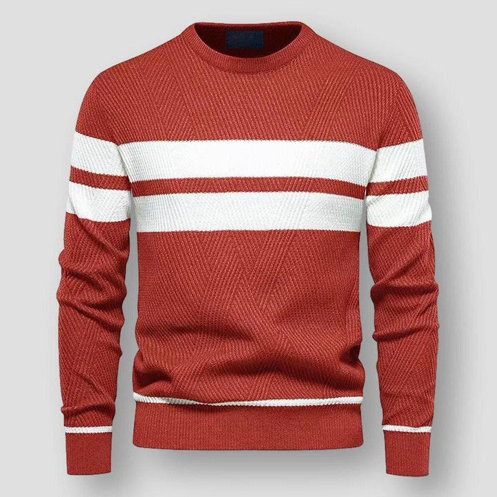 Levoire | Pull À Col Rond Rayé À Manches Longues Rot