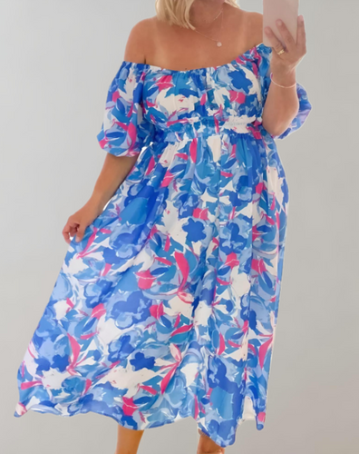 Levoire | Robe D'Été Décolleté En V Robe Midi Décontractée