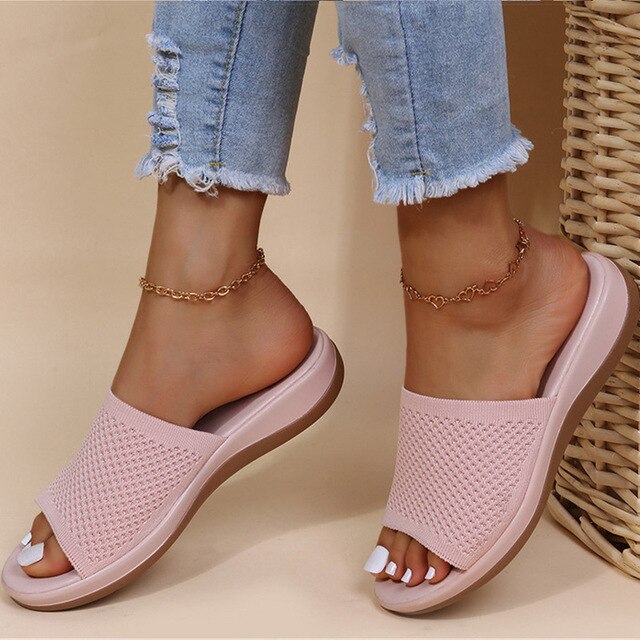 Levoire | Sandales D'Été Avec Semelle Ergonomique Rose clair