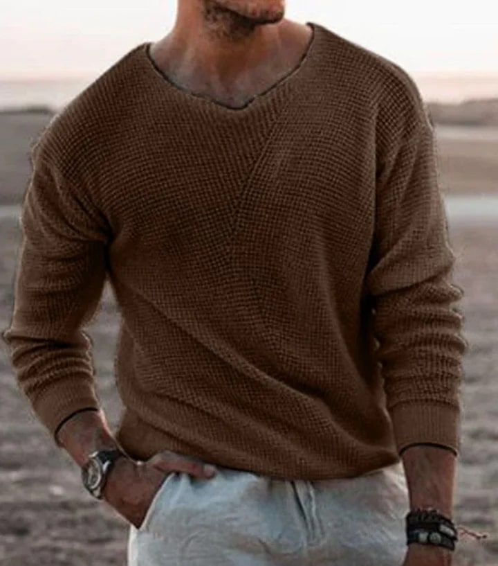 Levoire | Pull Homme Moderne Pour Toutes Les Occasions Braun