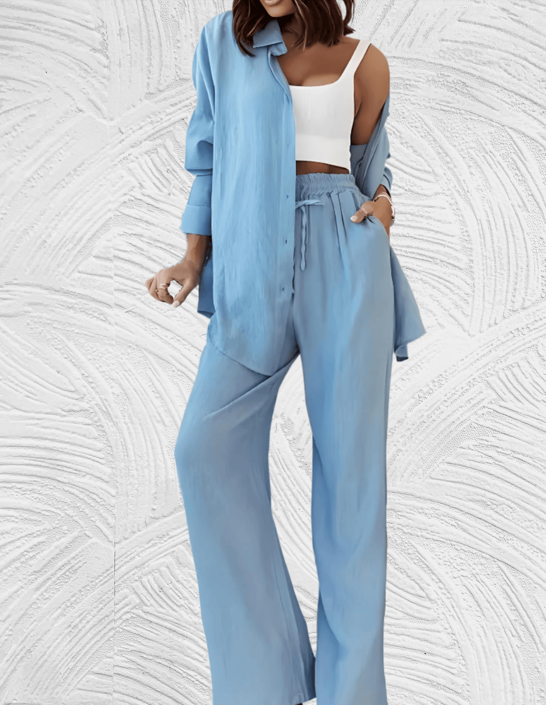 Levoire | Ensemble 2 Pièces, Comprenant Une Chemise Ample Et Un Pantalon Large
