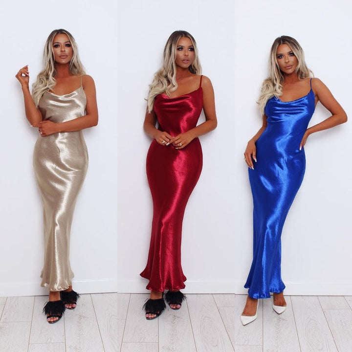 Levoire | Robe En Satin Tous Les Yeux Sont Braqués Sur Vous Avec Cette Robe
