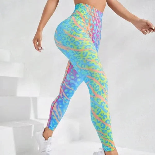 Levoire | Leggings Avec Un Tie-Dye Coloré Et Un Fit Push-Up