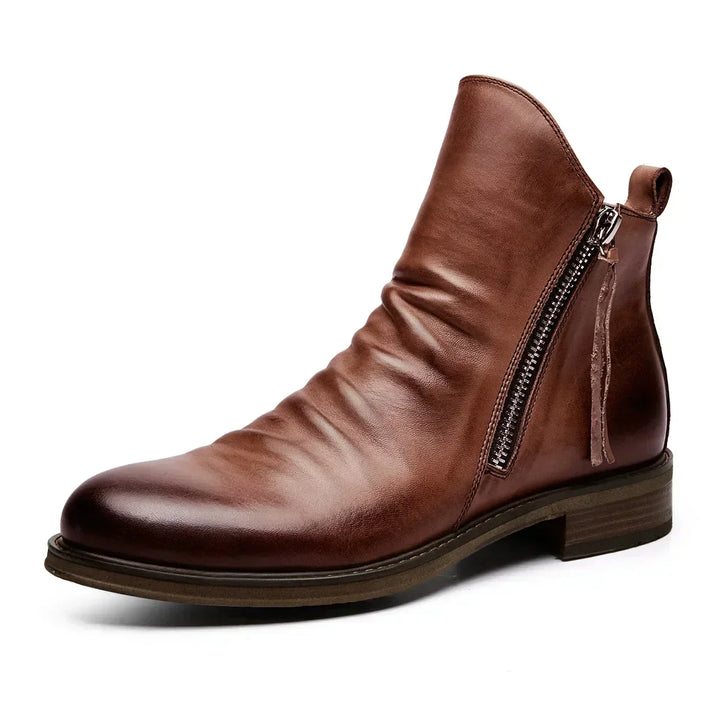 Levoire | Bottes intemporelles en cuir véritable Braun