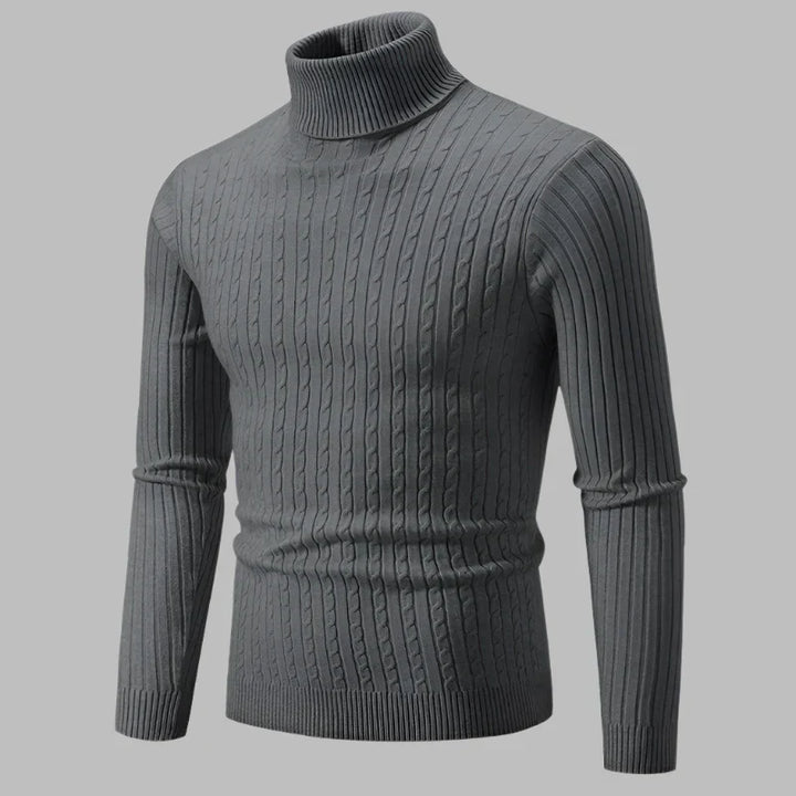Levoire | Pull-Over En Cable Pour Hommes Tricoté Pour Les Jours Frais Gris foncé