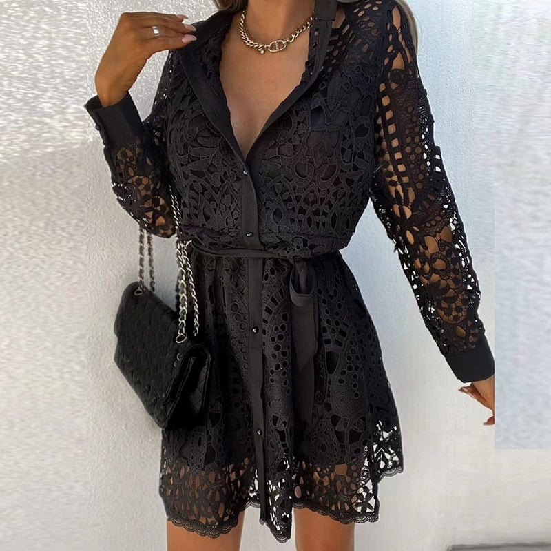 Levoire | Robe Soirée Élégante Femme Noir S