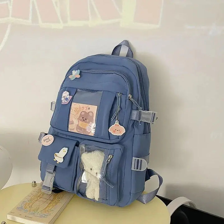 Levoire | Sac à dos scolaire Bleu 16 pouces