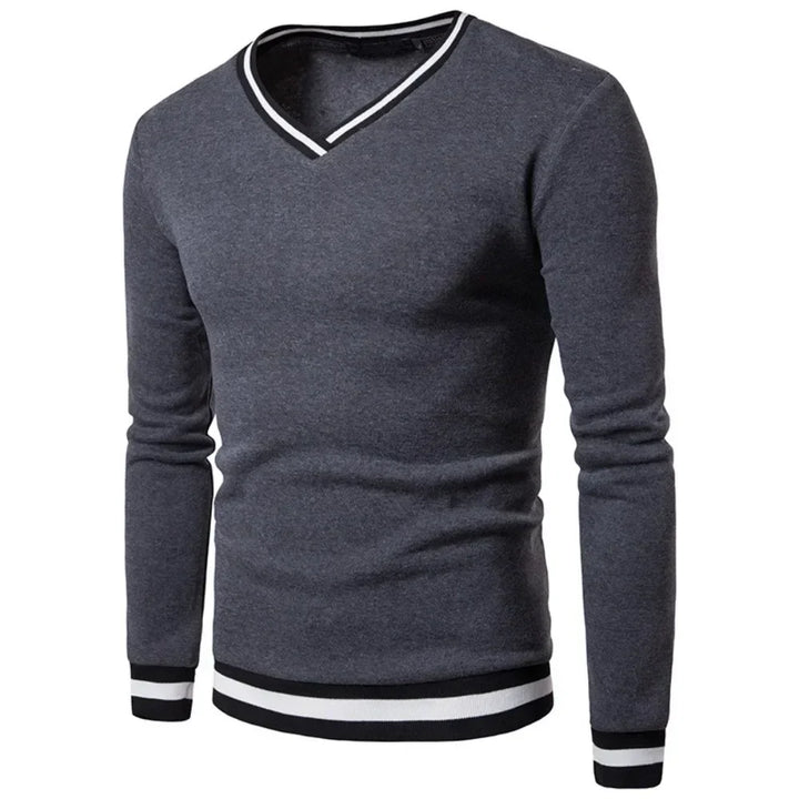 Levoire | Pull En Tricot Décontracté Avec Décolleté En V Pour Hommes