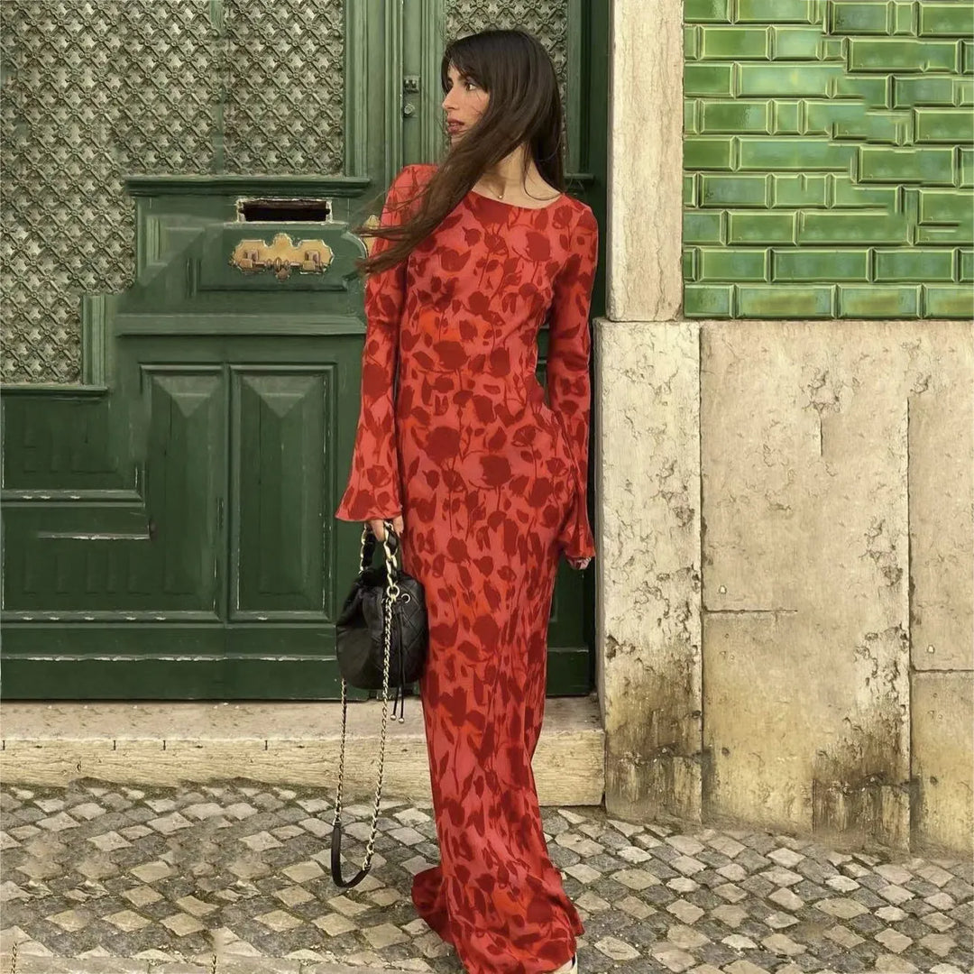 Levoire | Robe Maxi À Imprimé Floral Pour Femmes