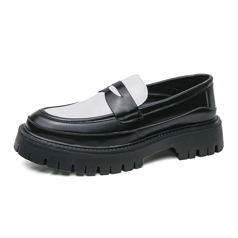 Levoire | Bottes En Cuir De Luxe Fait Main Noir Blanc Noir Blanc