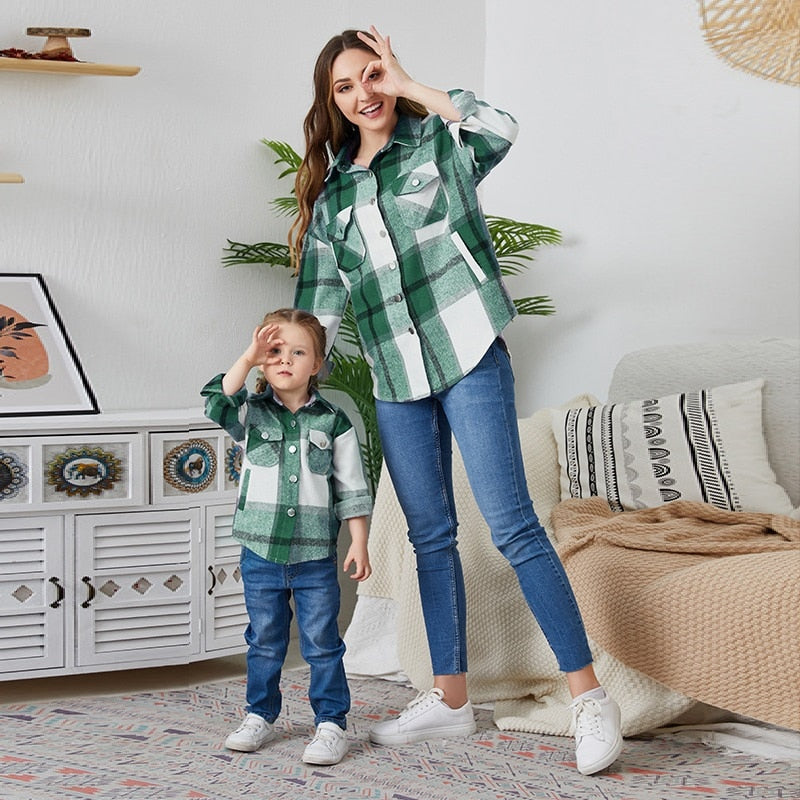 Levoire | Blouses Assorties Pour Mères Et Filles AY-vert