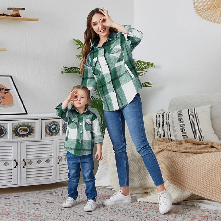 Levoire | Blouses Assorties Pour Mères Et Filles AY-vert