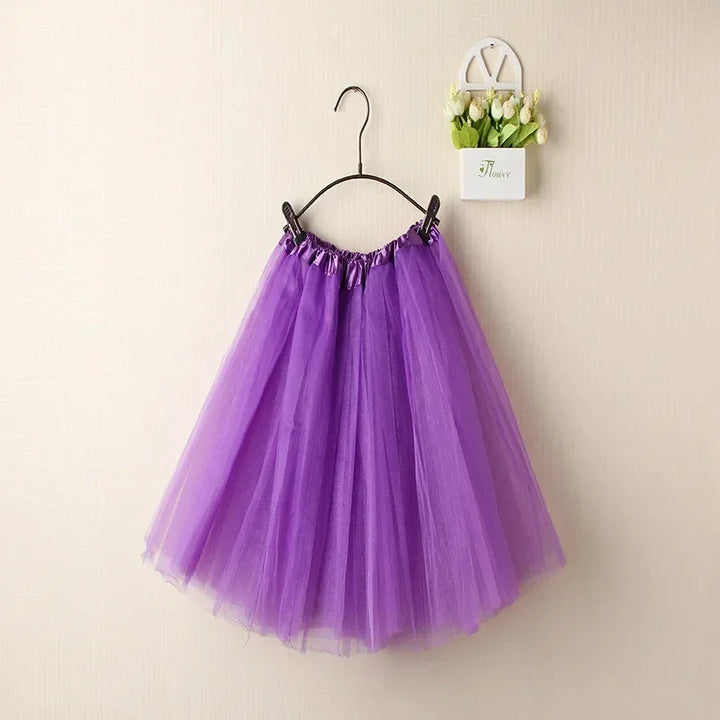 Levoire | Jupe En Tulle Pour Enfant Violet Foncé Einheitsgröße