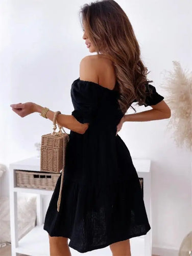 Levoire | Robe Mini Moderne Sans Manches Avec Des Manches Courtes