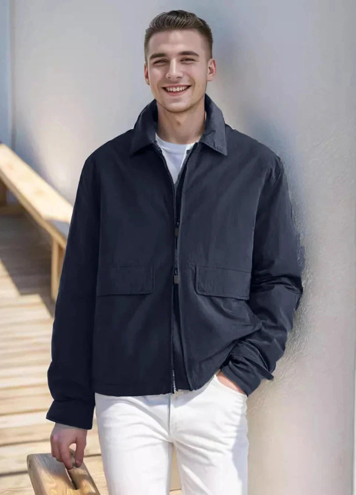 Levoire | Manteau D'Automne Élégant Matelassé Pour Homme Bleu marine