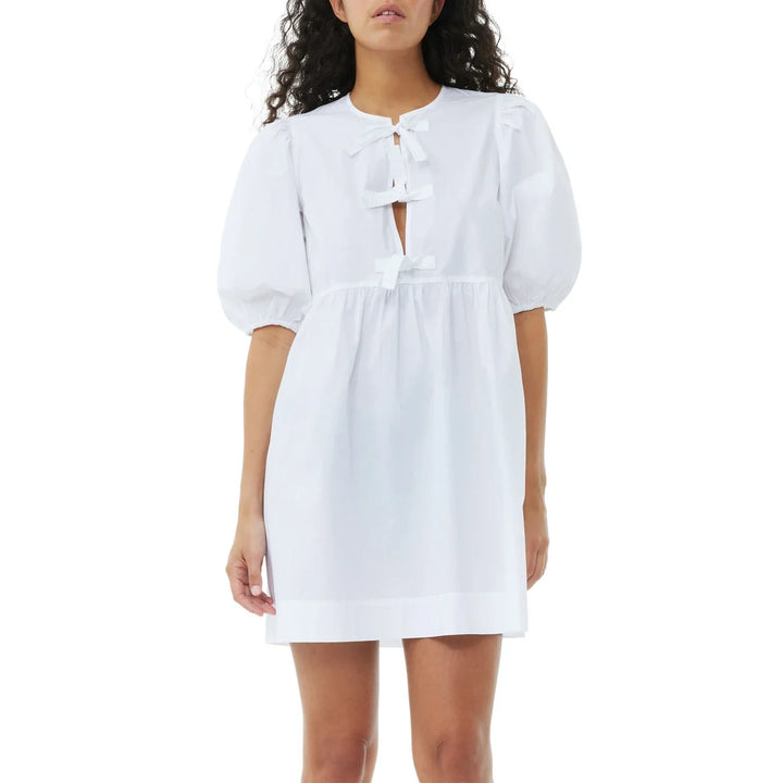 Levoire | Robe Élégante Avec Manches Blanc