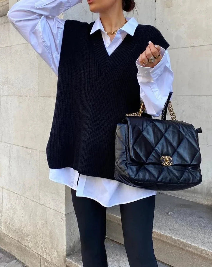 Levoire | Gilet En Tricot Confortable Pour Les Jours Froids Noir