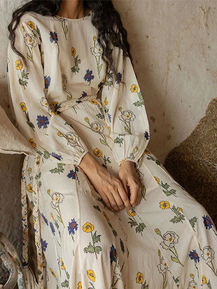 Levoire | Robe À Volants Imprimée