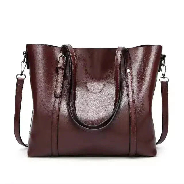 Levoire | Sac en toile en cuir de haute qualité Bordeaux